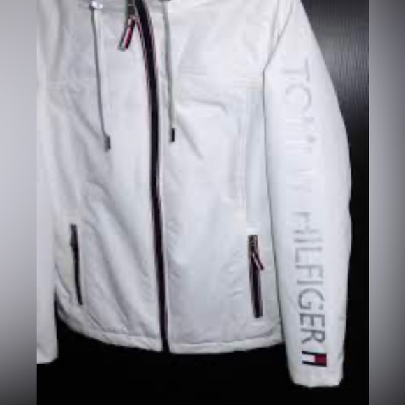🤍💎💎Tommy Hilfiger Women's White Utility Jacket unisex - Picture 6 of 13